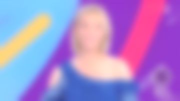 The Dress mi long, flowing printed flash blue Natacha Harry in Télématin from the 14/07/2018