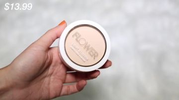 The powder is light, Light Illusion Flower Beauty used by Carli Bybel on Drew Barrymore in her video "I did Drew Barrymore's Makeup!"