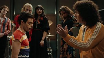 Track jacket Adidas Originals vintage orange Brian May (Gwilym Lee) in Bohemian Rhapsody