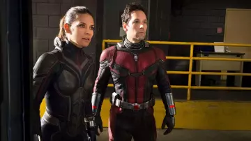 The Wasp costume worn by Hope Van Dyne (Evangeline Lilly) as seen in Ant Man and the Wasp movie outfits