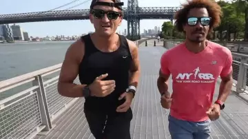 The tank top black Nike Casey Neistat in his video youtube "Casey + Year Olympian Go Running"