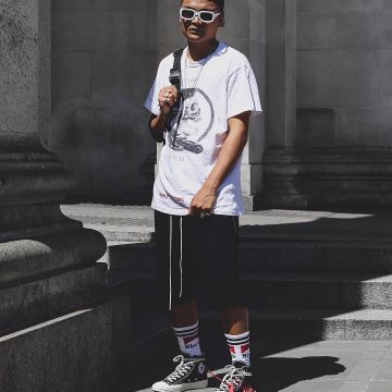 Les sneakers noires Converse Chuck Taylor All Star 70s Hi Comme des Garcons PLAY