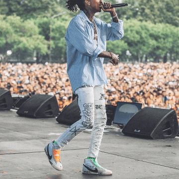 Sneakers The 10: Nike Blazer Mid "OFF WHITE" made by Wiz Khalifa on the account Instagram @nicekicks