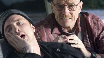 The digital watch black Casio CA-53W of Walter White (Bryan Cranston) in Breaking Bad S02E08