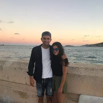 The body black on the account Instagram of Enzo Zidane