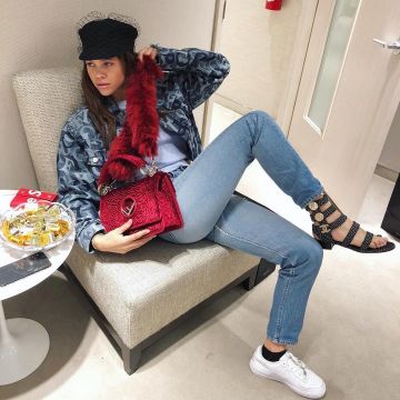 Zapatillas blancas nike Air Force 1 de Sofia Richie en Instagram