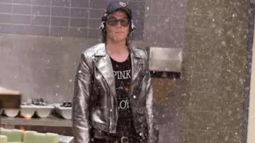 The silver jacket worn by Peter Maximoff aka Quicksilver (Evan Peters) in X Men Apocalypse
