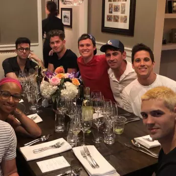 The white t-shirt of Steven R. Mcqueen on his account Instagram