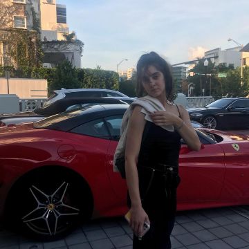 The smartphone iPhone X Apple on the account Instagram of Lorraine Nicholson