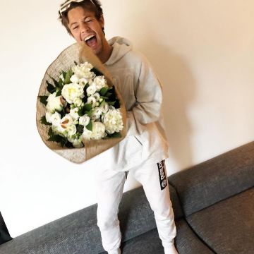 Pantalones de chándal Timberland usados por Cameron Dallas en su cuenta de Instagram