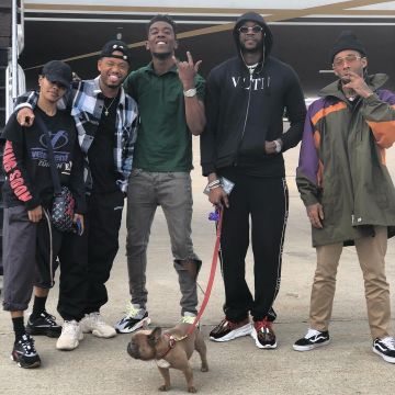 Las zapatillas Adidas Yeezy Boost 700 "wave Runner" que lleva Desiigner en su cuenta de Instagram