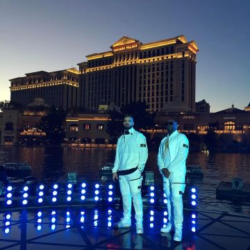 Sneakers Nike Air Force 1 07 white worn by Drake on his account Instagram