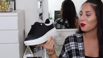 Sneakers platform in the YouTube Video HAUL TRY-ON THE SPRING ( it smells like étééé ☀️) FannySNL