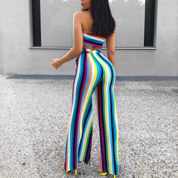 The combination of Fashion Nova stripe worn by Madeline Mercedes on his account Instagram