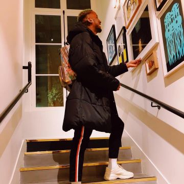 The backpack with exotic motifs Gucci that carries the youtubeur Birdyy on his account instagram