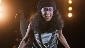 Beirut's / Arthie Premkumar (Sunita Mani) bandolier bullet belt in Glow