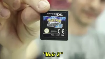 The video game Pokémon black 2 for nintendo DS exchanged by Charles in the video of Hugo Posay "We exchanged a pen against an iPhone"