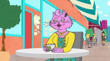 Chaleco amarillo de la princesa Carolyn en Bojack Horseman