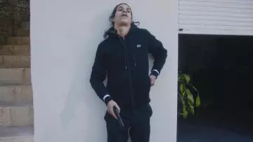 La chaqueta de sudadera con cremallera negra Lacoste de Moha La Squale en Luna