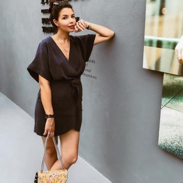 The handbag Mango of Safia Vedome on his account Instagram