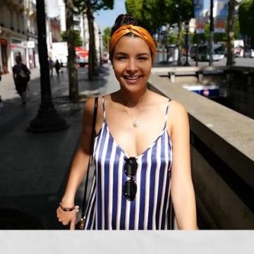 The collar Sézane worn by Safia Vendome on his account Instagram