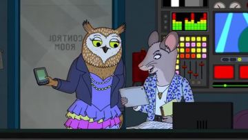 Mia blazer bleu dans Bojack Horseman