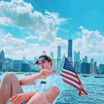 The white t-shirt Maverick worn by Logan Paul on his account Instagram