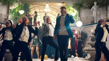 Le blazer bleu de Chance The Rapper dans le video clip No Brainer de DJ Khaled feat. Justin Bieber