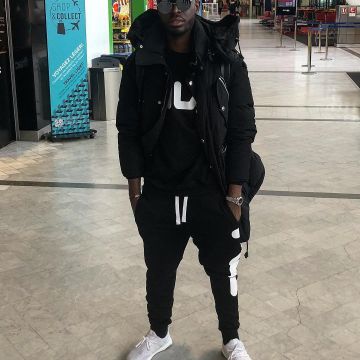 Sneakers white adidas Ultra Boost 4.0 Running White the singer Dadju on his account instagram