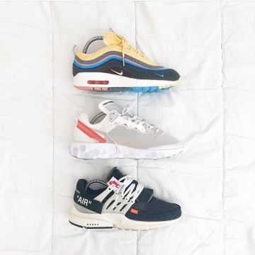 The pair of Nike x Off White Air Presto on the account Instagram @fitrotation_