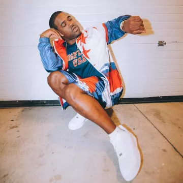 Les Sneakers Nike Air Force 1 ´07 blanches portées par Asap Ferg sur son compte Instagram