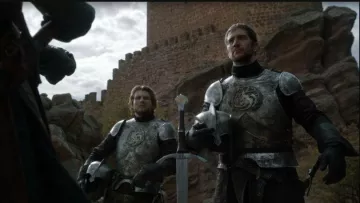 L'armure targaryenne de Arthur Dayne (Luke Roberts) dans Juego de Tronos S06E03