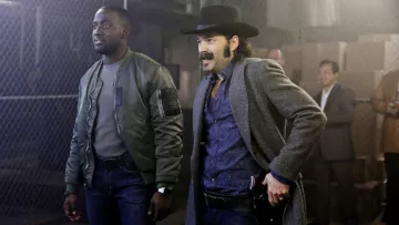 Grey Coat worn by Doc (Tim Rozon) as seen in Wynonna Earp S02E05