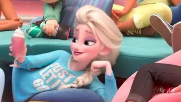 "Just Let It Go" tee worn by Elsa Ralph as seen in Ralph Breaks the Internet