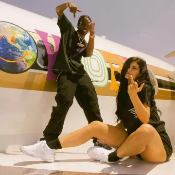 Sneakers  Nike M2K Tekno  worn by Kylie Jenner on an Instagram account @rbrkicks