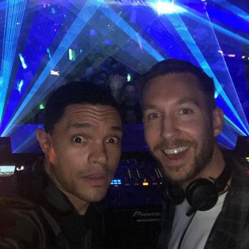 The Pioneer dj mixer Calvin Harris on the account Instagram of Trevor Noah