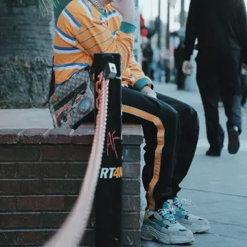Sneakers Balenciaga Triple S "yellow Green 2018 Release"  worn by Bad Bunny on his Instagram account