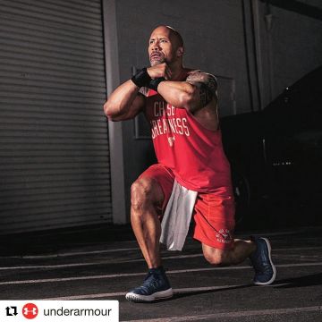 Under Armour Projet Rock 1 Chaussures de Formation porté par Dwayne Johnson sur son Instagram compte