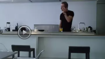 The tabouré of the kitchen of the Counselor (Michael Fassbender) in Cartel (The Counselor)