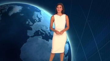 The beige dress of Tatiana Silva in The weather of the 12/08/2018