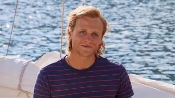 Striped navy blue t-shirt worn young Bill (Josh Dylanby) a seen in Mamma Mia! Here we go again