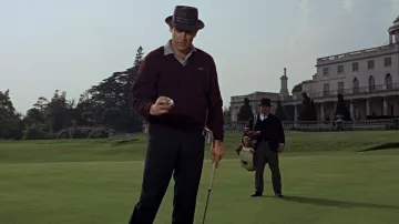 La réplica de la pelota de golf original utilizada por James Bond (Sean Connery) en Goldfinger