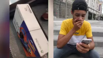 The Xbox One seen in the youtube video "we exchange our cards for 24" Mastu