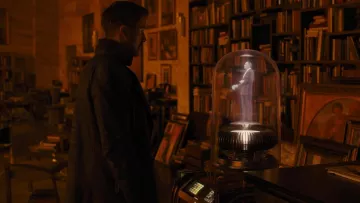 The replica of the holographic projector of Rick Deckard (Harrison Ford) in Blade Runner 2049