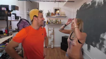 The butterfly wings worn by Peter Croce in his video "You guess the price or you the doors"