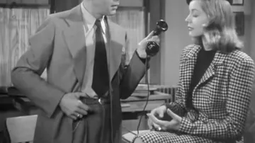 Falda de patas de pollo de Vivian Rutledge (Lauren Bacall) en The Great Sleep