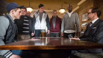 The cap Eggsy / Gary Unwin (Taron Egerton) in Kingsman : the secret Service
