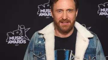 Jean jacket lined Amiri of David Guetta at the NRJ Music Awards 2017