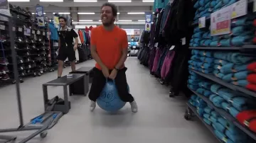 the ball hopper blue used by Pierre Croce in his video "all alone in a decathlon"