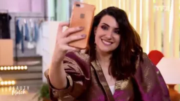 La chaqueta brillante mangas hinchadas Asos by Adrianne Manfredini aka Adrianne Trends in Beauty Match the clash of influencers (Ep. 01)